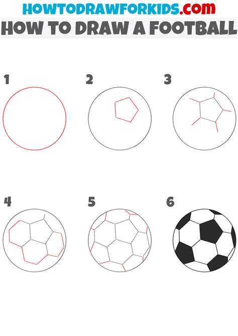 football easy to draw|football drawing easy step by.